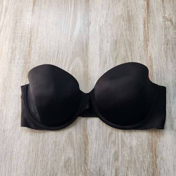 Victoria's Secret Other - Victoria's Secret Lined Strapless Bra Black Lightweight Sz 34D